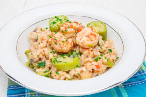 Risoto de camarão