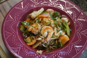 yakisoba de camarão